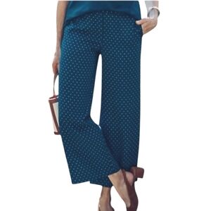 NWT, J. Jill Polka Dot Wide-Leg Pants, 2X, 24" Inseam